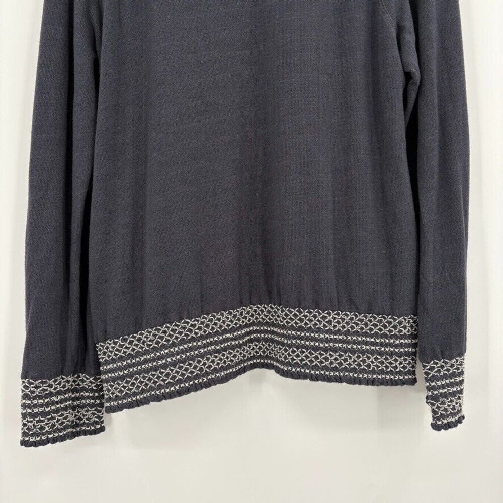 Anthropologie Monrow Smocked Raglan Sweatshirt, Medium, Loungewear Comfort USA - Picture 8 of 11
